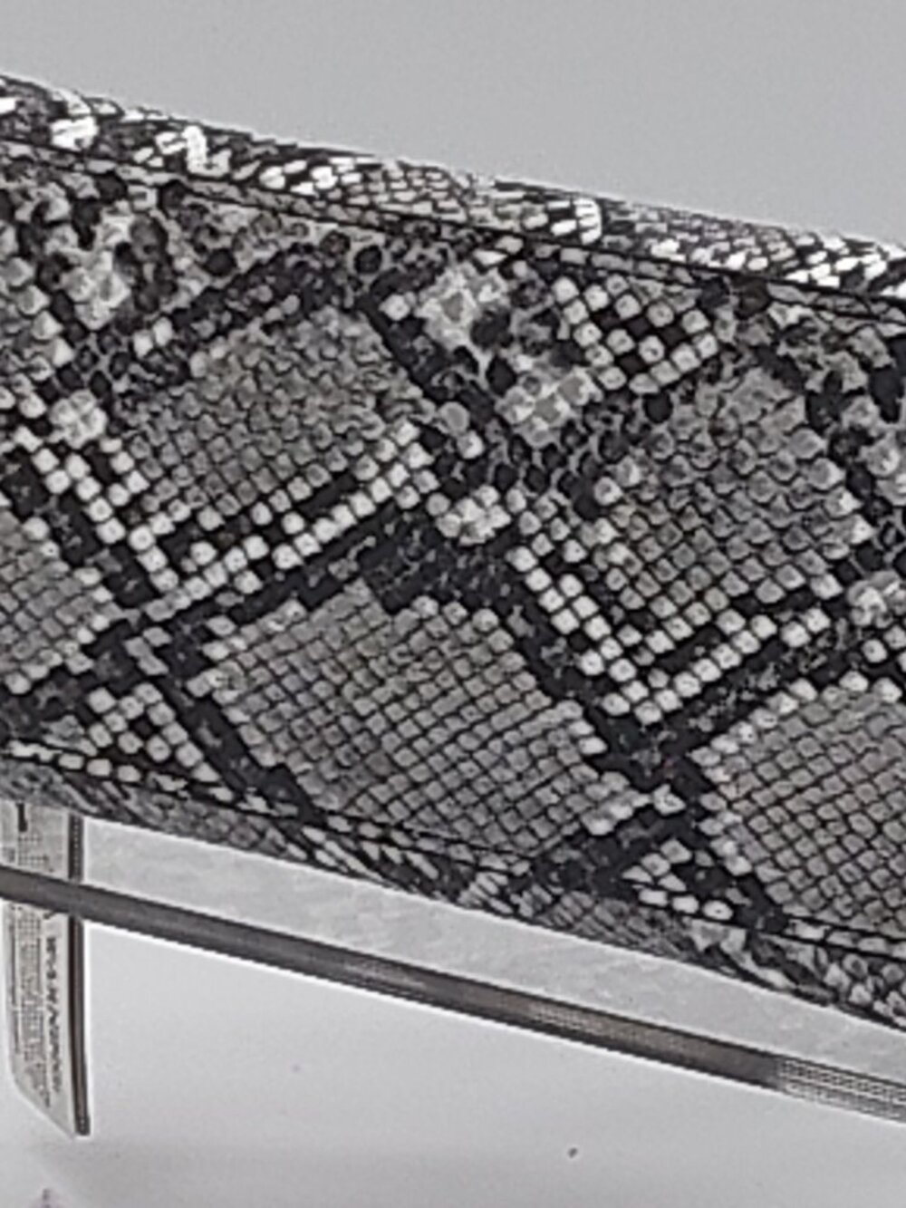 Silver Python Structured Handbag - The Exotic Luxe Edit - Picture 3 of 9